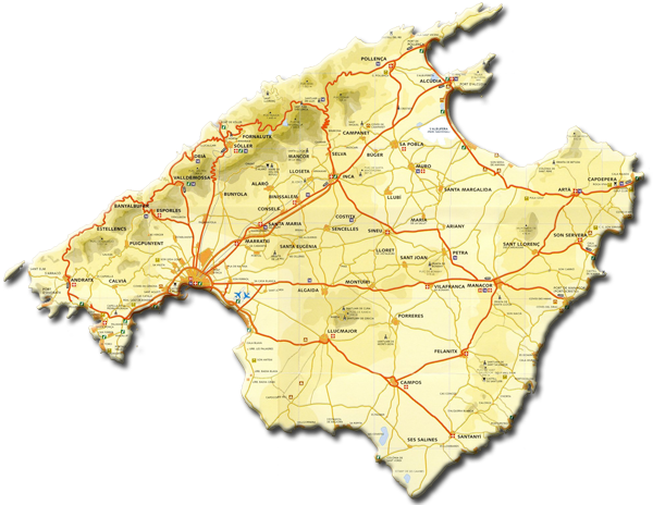 Karte Mallorca